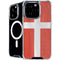Denmark Flag Distressed iPhone 16 Pro MagSafe Case